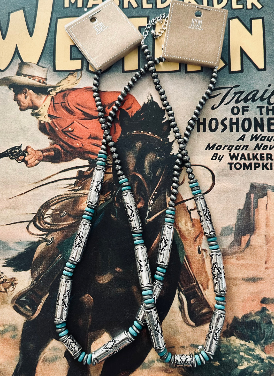 Aztec Barrel Necklace