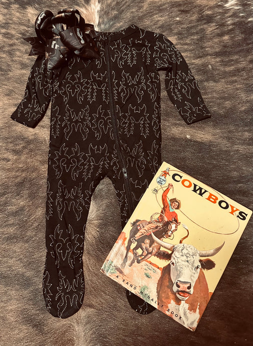 Midnight Mesa Footie Pajamas