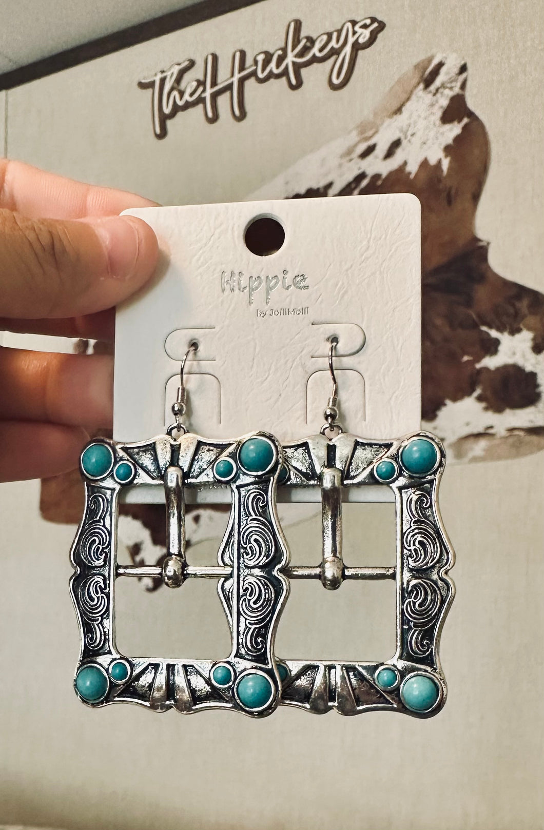 Belt Buckle Earrings