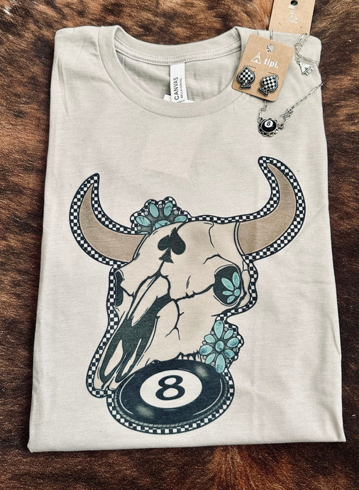 8 Ball Steer Tee