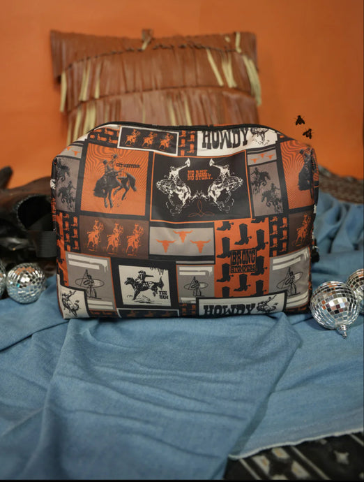 Cowboy Collage Traveler Bag