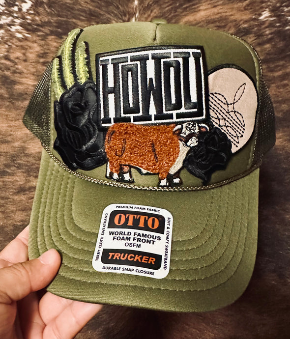 Howdy Olive Hat