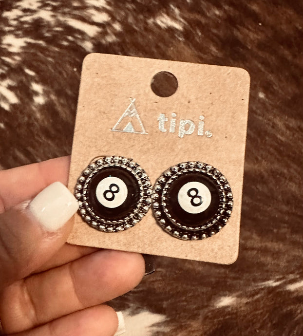 8 Ball Earrings