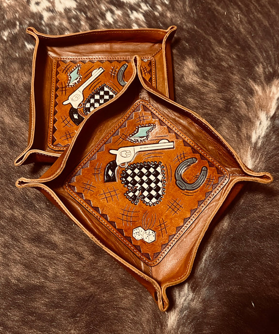 Leather Spade Tray