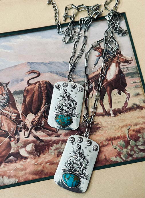 Cowboy Tag Necklace